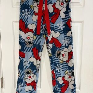 Woman’s Juniors Frosty The Snowman Pajama Pants